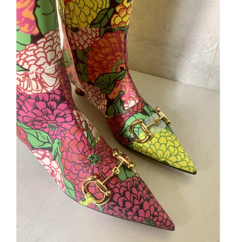 GUCCI FLORAL BOOT - Picture 2 of 7